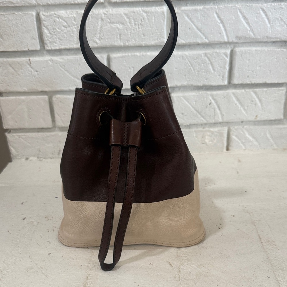Tory Burch Brown and Cream Mini Bag